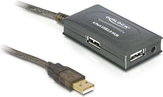 Sonstige Delock USB 2.0 ilgintuvas 10 m aktyvus su 4 prievadų šakotuvu
