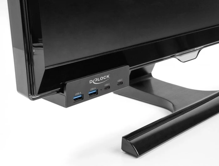 HUB USB Delock Externer USB 5 Gbps 4 Port Hub 2 x USB Typ-A i 2 x USB Type-C™ su śrubą blokującą