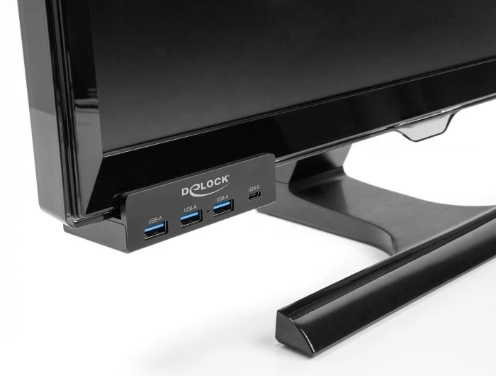 HUB USB Delock huby i koncentratory USB 2.0 Type-A 5000 Mbit/s Juodas