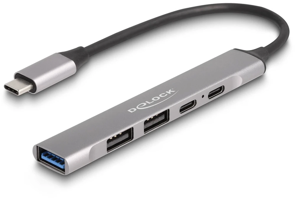 HUB USB Delock USB 80 Gbps Kabelis Wtyczka do PD 3.1 Type-C 16K 60 Hz 1 m Dane Smart-Home IoT