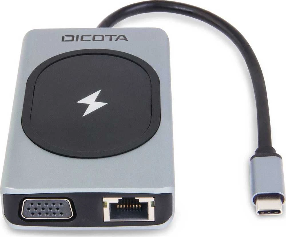 Dicota 10-in-1 adapteris su VGA ir LAN jungtimis