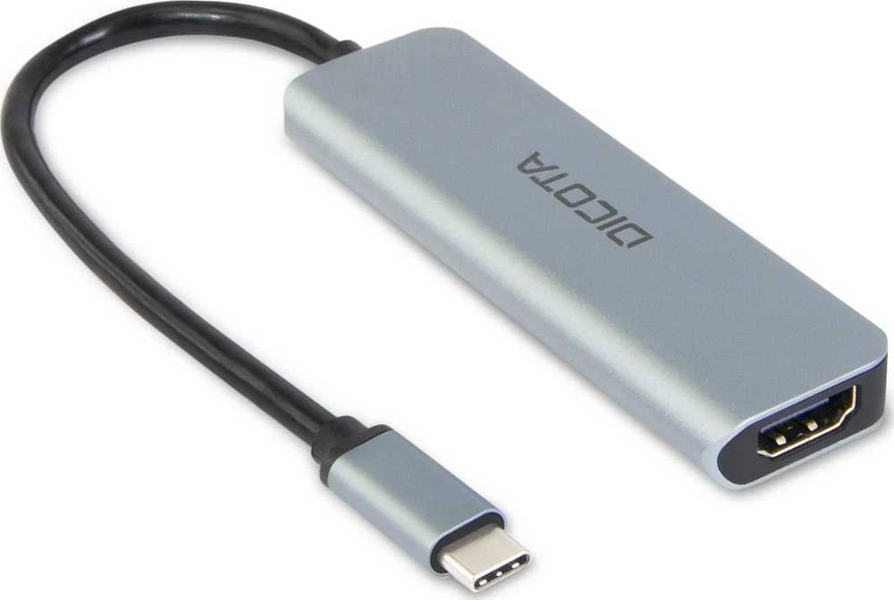 Dicota USB-C 5 viename vaizdo šakotuvas 4K PD 100W