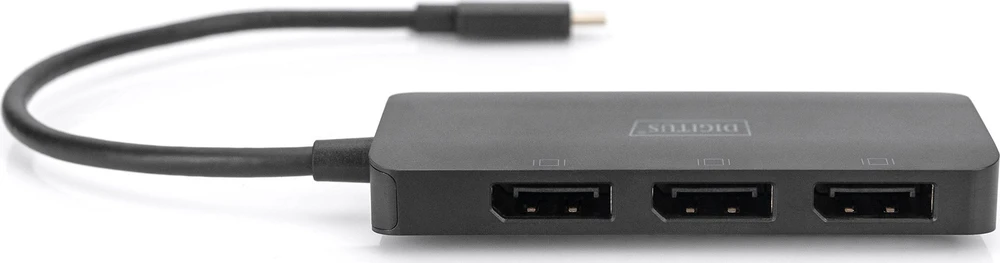 Digitus Skaitmenas | 3 prievadų MST vaizdo šakotuvas (USB-C-3x DisplayPort) | DS-45334