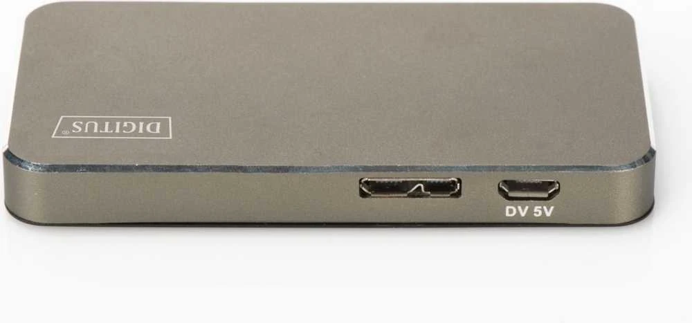 Assmann Electronic DIGITUS USB 3.0 Hub 4 prievadų Įsk. 5V/2A maitinimo šaltinis Aliuminio korpusas