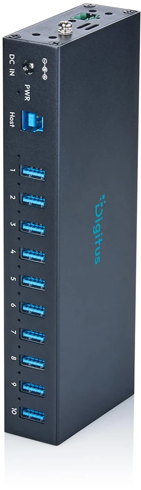 HUB USB Digitus DA-70262 10x USB-A 3.2 Gen1 (DA-70262)
