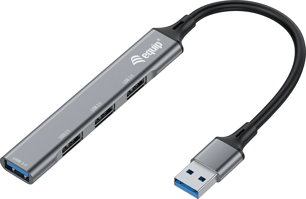 HUB USB Equip Equip USB-Hub 4-Port 3.0 ->1x3.0 3x2.0 5Gbps o.įkroviklis gr