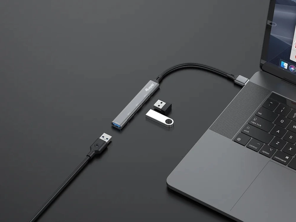 HUB USB Equip Equip USB-Hub 4-Port 3.0 ->1x3.0 3x2.0 5Gbps o.įkroviklis gr