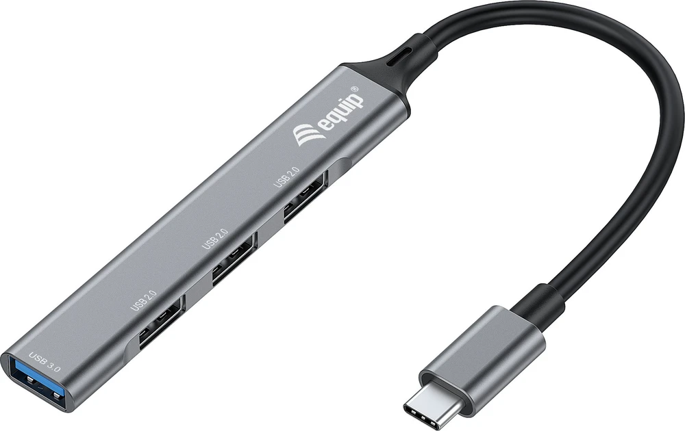 HUB USB Equip Equip USB-Hub 4-Port 3.0/C->1x3.0 3x2.0 5Gbps o.įkroviklis gr