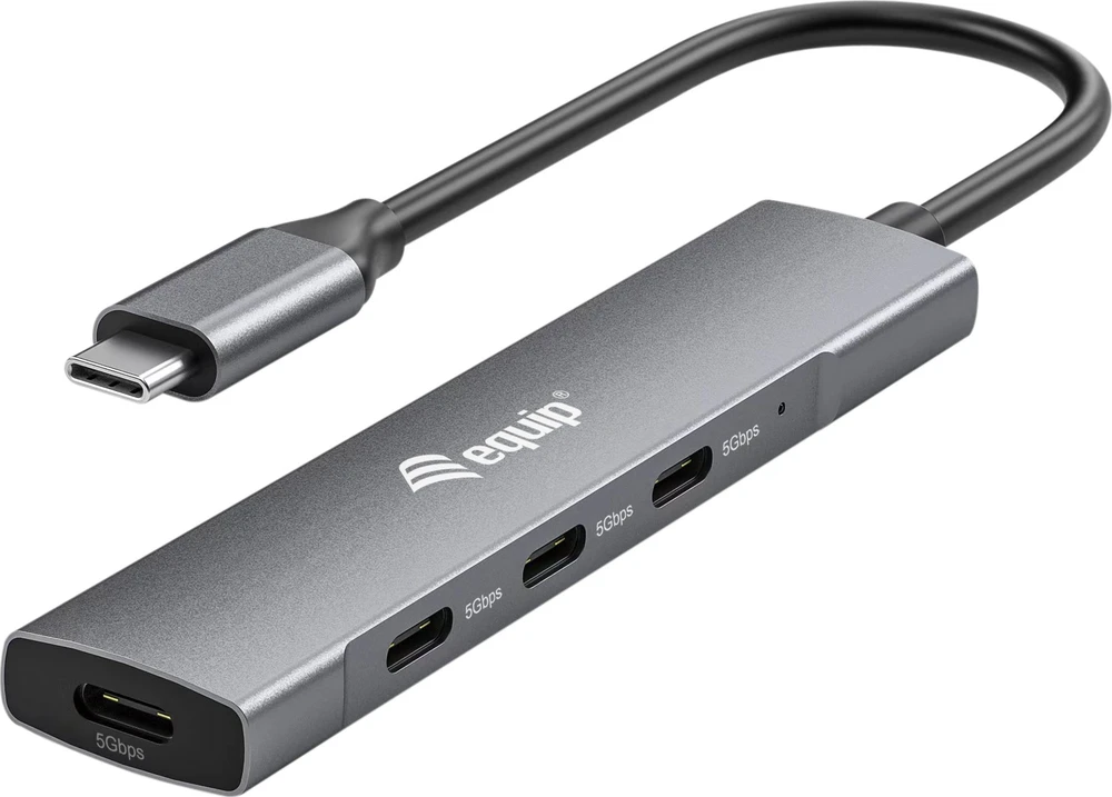 Equip USB-C į 4x USB-A adapteris