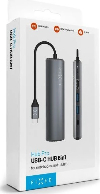 Fixed USB-C HUB Pro adapteris pakuotėje