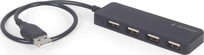 GEMBIRD 4 prievadų USB HUB juodas