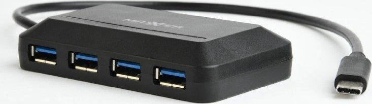 Keturių jungčių USB-C šakotuvas