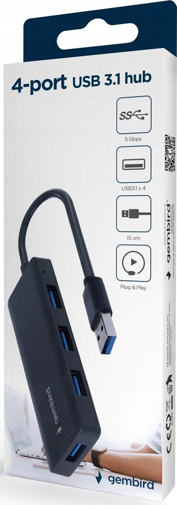 Gembird USB 3.1 šakotuvas su 4 prievadais