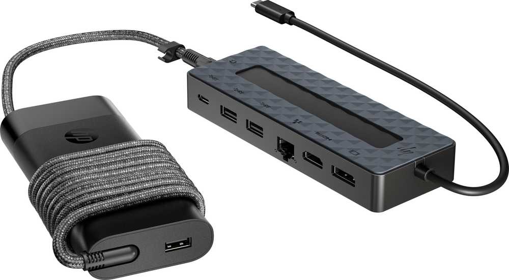 HUB USB HP Universal USB-C Hub and Nešiojamas kompiuteris Charger Combo