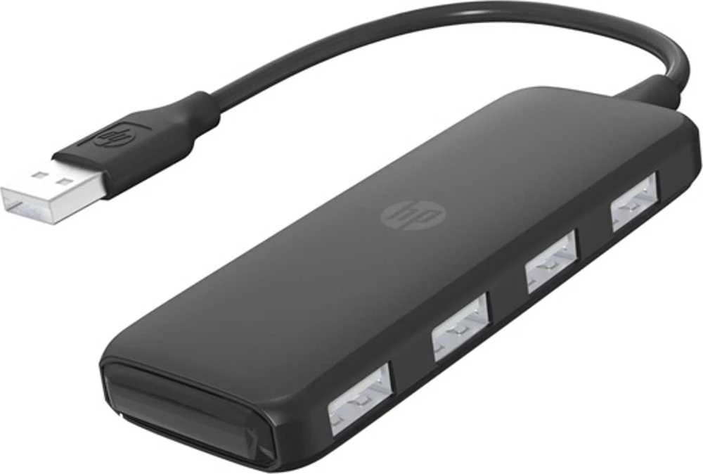 HP USB (2.0) hub 4-port, DHC-CT110C, juoda, Hewlett-Packard