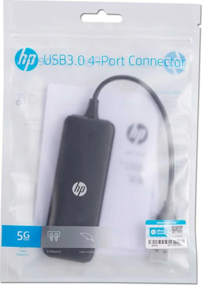 HP USB (3.0) hub 4-port, DHC-CT110, juoda, Hewlett-Packard