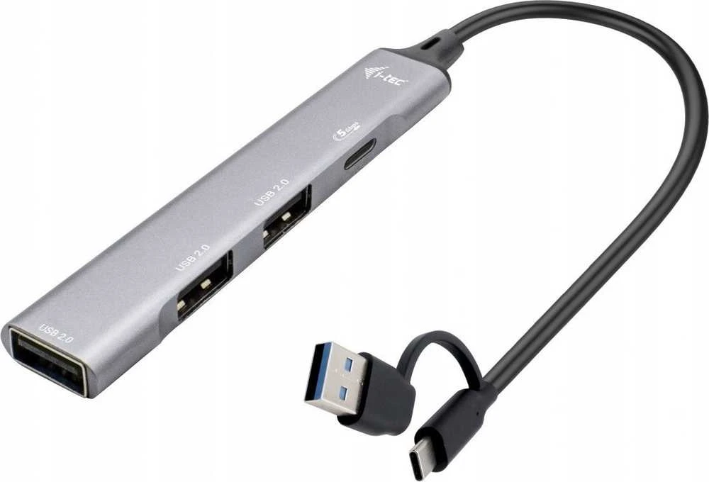 I-TEC USB-A/USB-C 4 prievadų HUB/1X USB-C 3.1+3X USB 2.0
