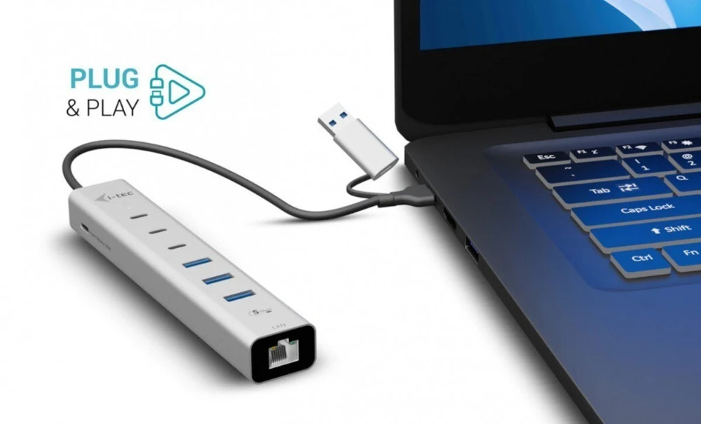 I-tec Hub usb-c/usb-a metal hub 6 port 3xusbc/3xusba
