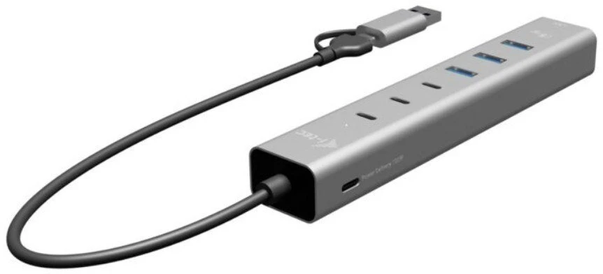 I-tec Hub usb-c/usb-a metal hub 6 port 3xusbc/3xusba
