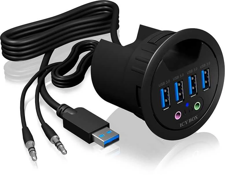 HUB USB Icy Box 4x USB-A 3.0 (IB-HUB1403A)