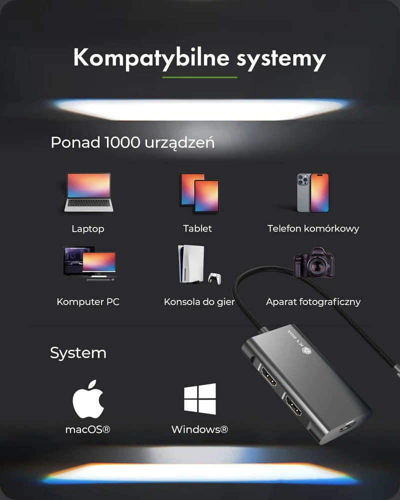 Įkroviklis ICY BOX IB-AD1030-C USB 3.2 Gen 2 (3.1 Gen 2) Type-C 10000 Mbit/ai Judah