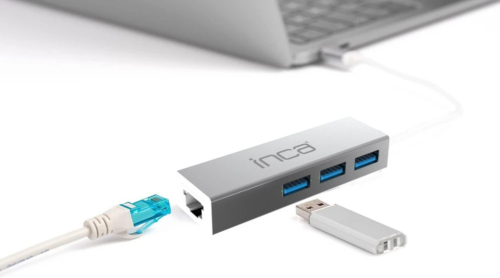 HUB USB Inca INCA Adapteris IUSB-03TX Ethernet > USB i Typ-C 1000Mbit