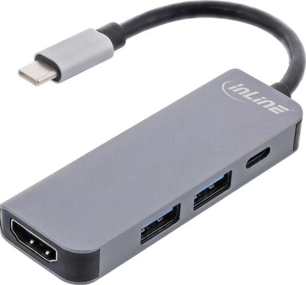 InLine daugiafunkcis šakotuvas USB 3.2, 1x USB-C, 2x USB-A, HDMI,