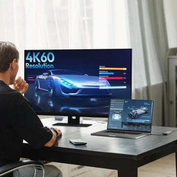 J5CREATE USB-C 4K60 HUB su PD | EKRANO IŠJUNGIMO VALDYMAS