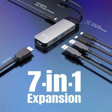 J5CREATE USB-C 4K60 HUB su PD | EKRANO IŠJUNGIMO VALDYMAS