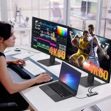 J5CREATE USB-C DUAL 4K60 HDMI HUB | PRO 12-IN-1