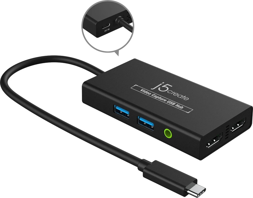 Nezatříděno J5create – vaizdo įrašymo USB šakotuvas