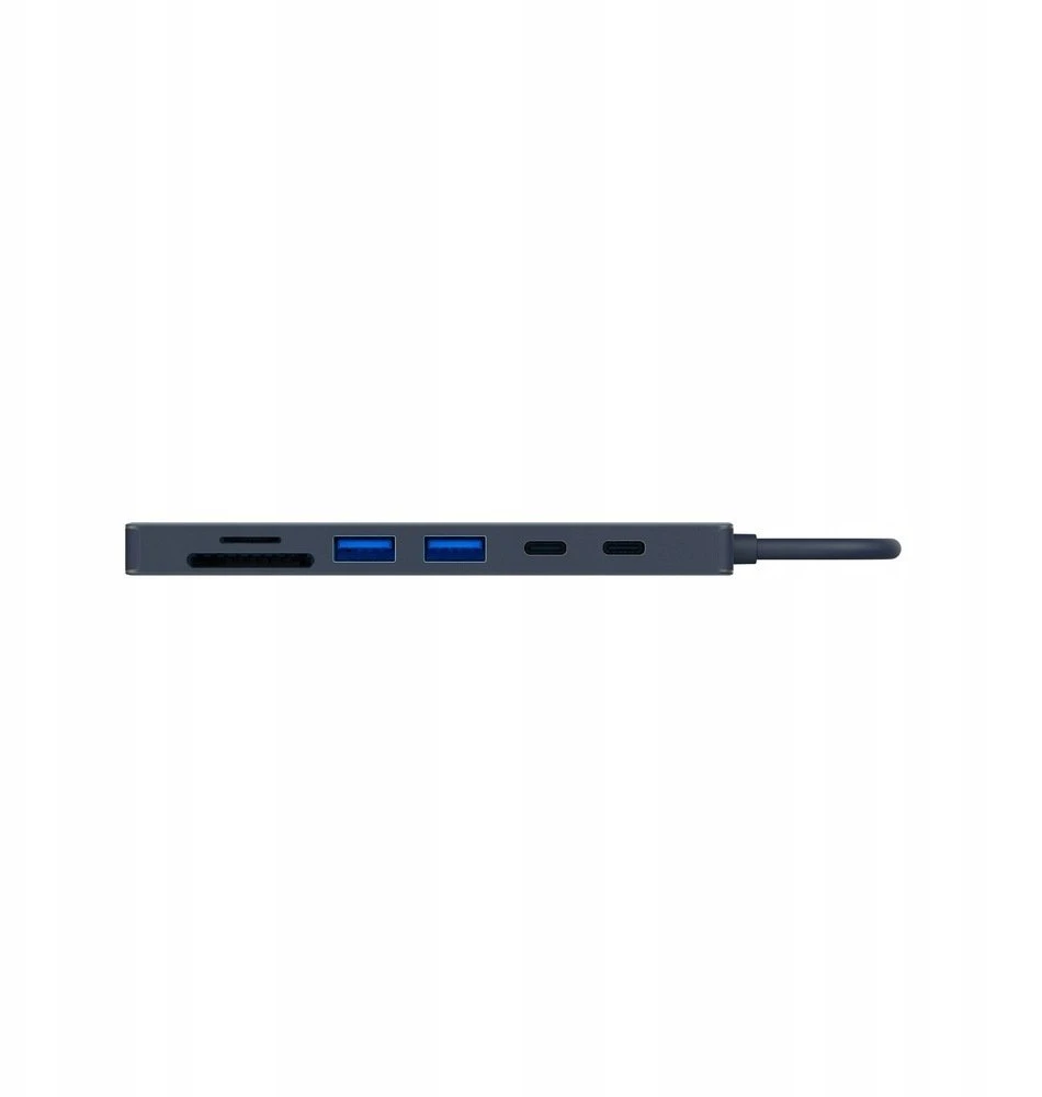 HUB USB Jcpal Linx USB-C 7in1 - USB-C adapteris (2 x USB-A 3.0 / USB-C 3.1 / HDMI 60Hz / micro/SD kortelių skaitytuvas / PD 100W) indigo (JCP6365)