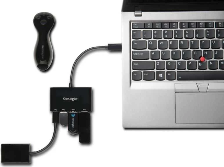 HUB USB Kensington 2x USB-C + 2x USB-A 3.0 (K39124EU)