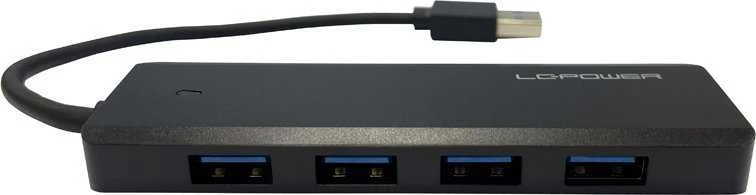 HUB USB LC-Power LC-Power LC-HUB-U3-4-V2 4xUSBA 1XUSB-C Juoda mažmeninė prekyba