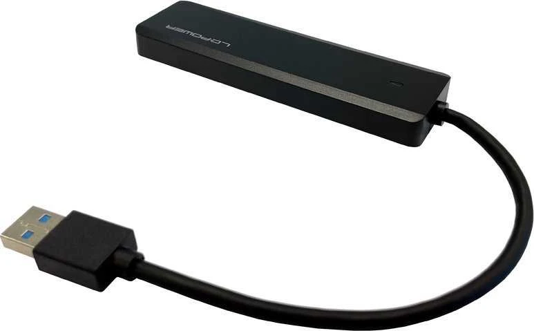 HUB USB LC-Power LC-Power LC-HUB-U3-4-V2 4xUSBA 1XUSB-C Juoda mažmeninė prekyba
