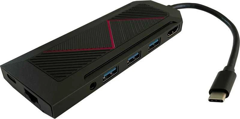 USB šakotuvas LC-Power USB šakotuvas LC-HUB-C-MULTI-6-RGB USB-C + USB