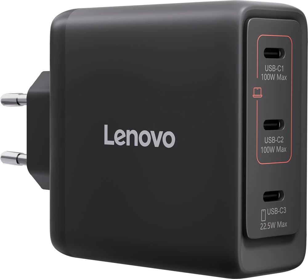 LENOVO daugiaportinis USB-C 100W GAN įkroviklis