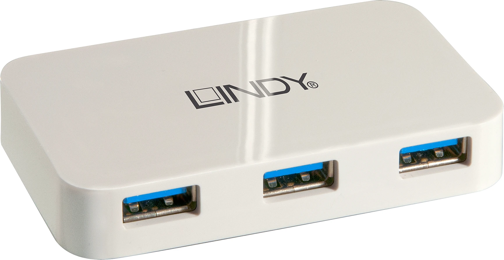 USB Hub - LINDY 4 Prievadų USB 3.0 Hub 5 Gbps su 0.5 m Kabeliu