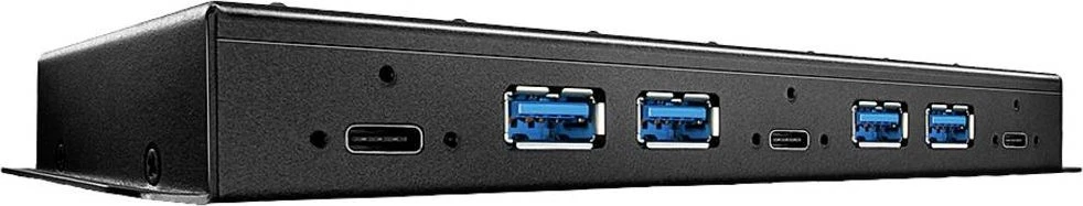 USB Hub - LINDY 7 Prievadų USB 3.2 Gen 2 Metalinis Hub, 10Gbps su Maitinimu