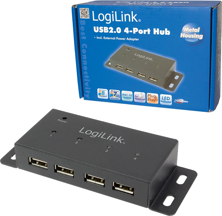 LogiLink USB 2.0 šakotuvas su 4 prievadais
