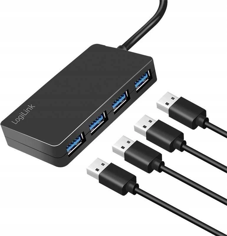 HUB USB LogiLink LogiLink USB 3.2 HUB 4-port, Gen1 juodas