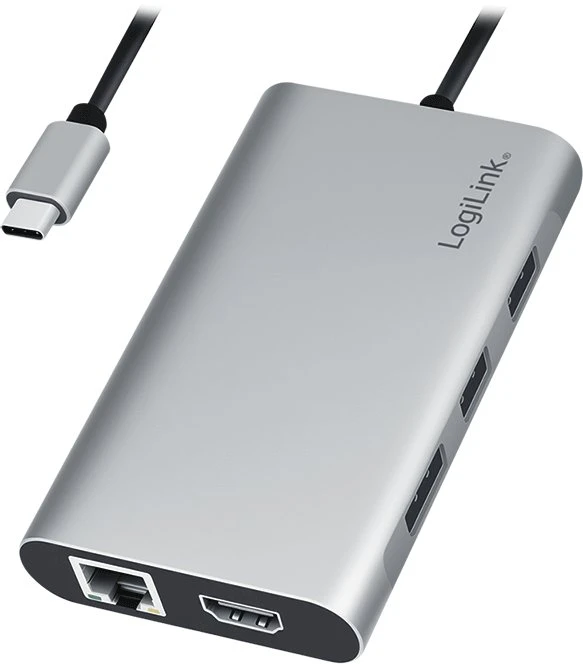 LogiLink 7 prievadų USB3.2 šakotuvas, USB-A, 5 Gbps, 20 W PD