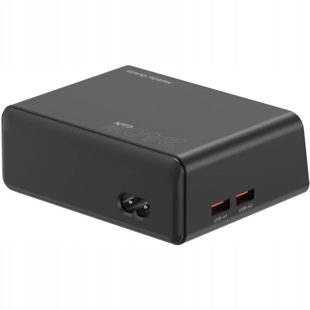 „Mobile Origin“ 240 W „GaN Ekranas“ įkrovimo šakotuvas PW39 – 4 USB-C + 2 USB-A