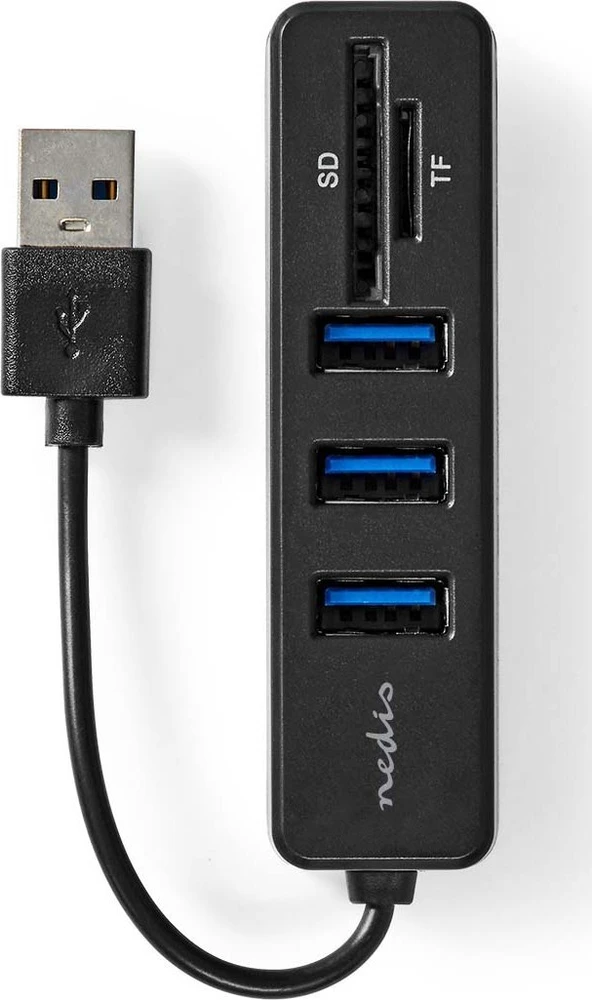 HUB USB Nedis CCGB60250BK01 huby i koncentratory