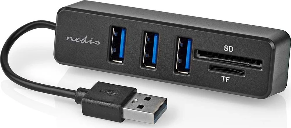HUB USB Nedis CCGB60250BK01 huby i koncentratory