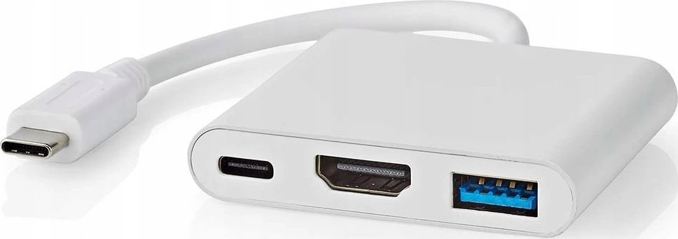 Nedis USB HUB CCGB64770WT01 doko stotelė Laidinis USB Type-C Baltas