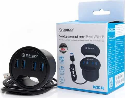 HUB USB Orico biurkowy USB 3.1 Gen1 4x USB A (DESK-4U-BK-BP)