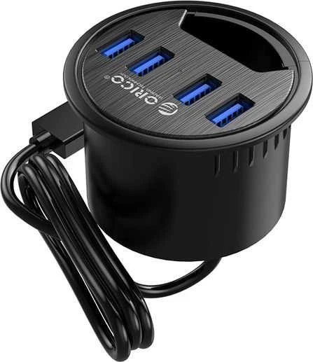 HUB USB Orico biurkowy USB 3.1 Gen1 4x USB A (DESK-4U-BK-BP)