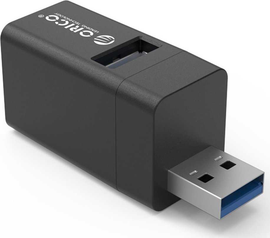 HUB USB Orico MINI-U32-BK-BP 3x USB-A 3.0 (MINI-U32-BK-BP)