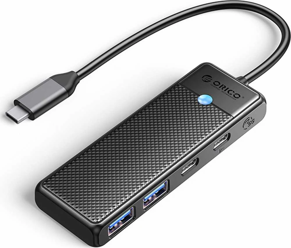Adapterio šakotuvas 4in1 Orico USB A3.0x2 + Type-C3.0x1 + PD100Wx1